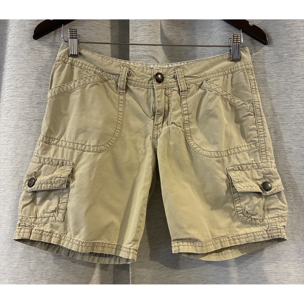 Vtg Y2K Union Bay Cargo Utility Shorts Mom Khaki Women's Sz 3